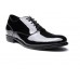 Mens Formal Height increasing shoes Shiny Black Leather