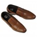 Slip on Premium Leather Elevator Shoes Brown