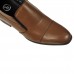 Slip on Premium Leather Elevator Shoes Brown