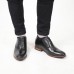 Hosso Black leather smart  with natural sole 