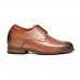 Classic premium leather brown elevator shoes 