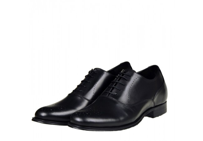 Hosso London Prestige Black leather brogues 8cm Taller