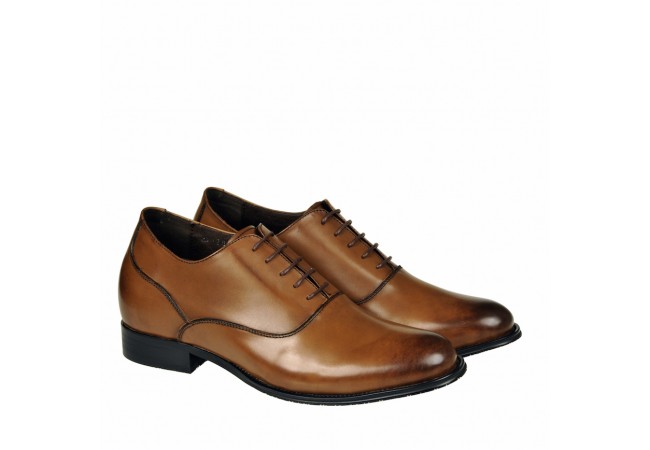 Prestige leather elevator shoes 8cm Taller